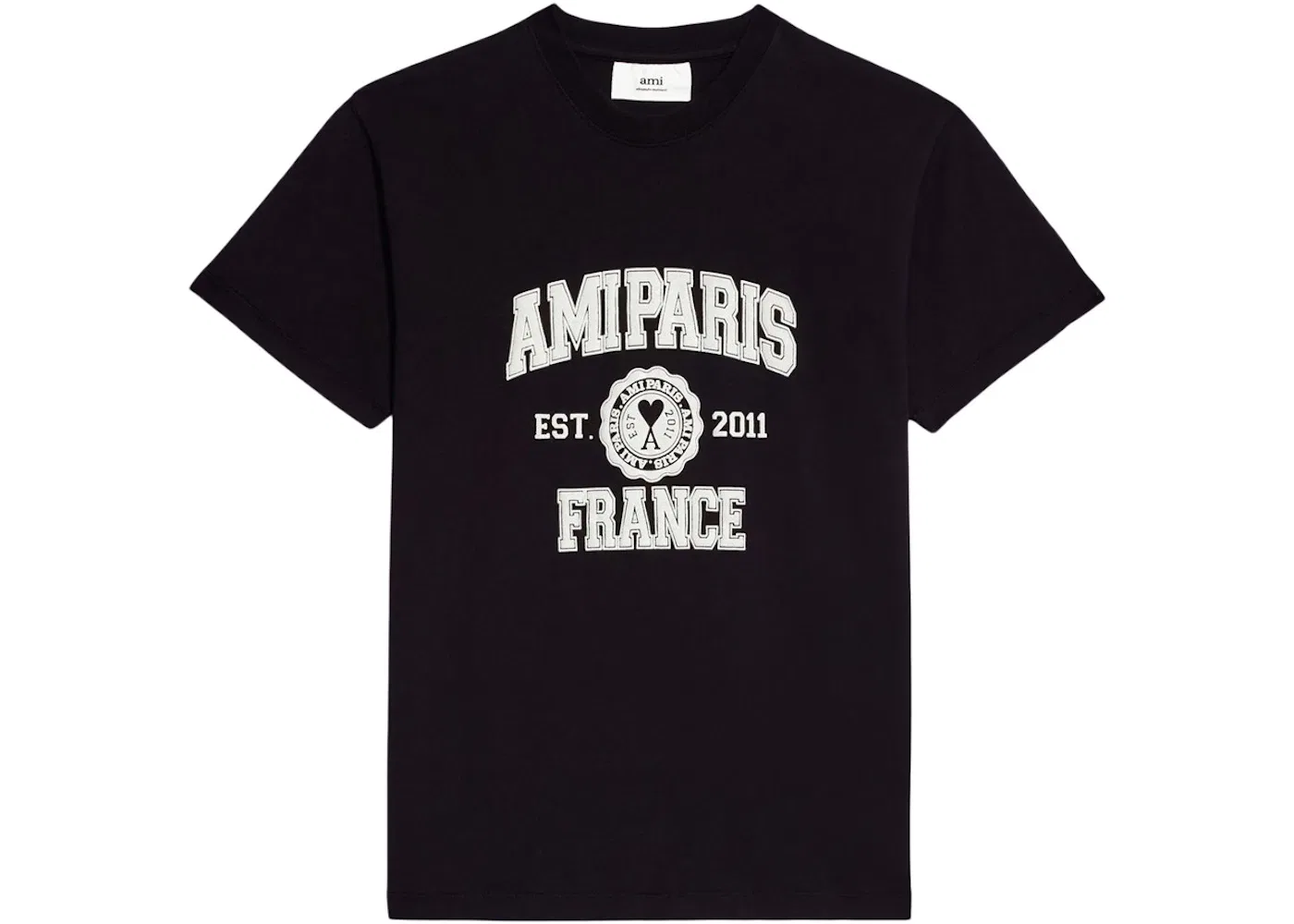 Женская футболка с принтом T-Shirt Ami Paris, Black/White