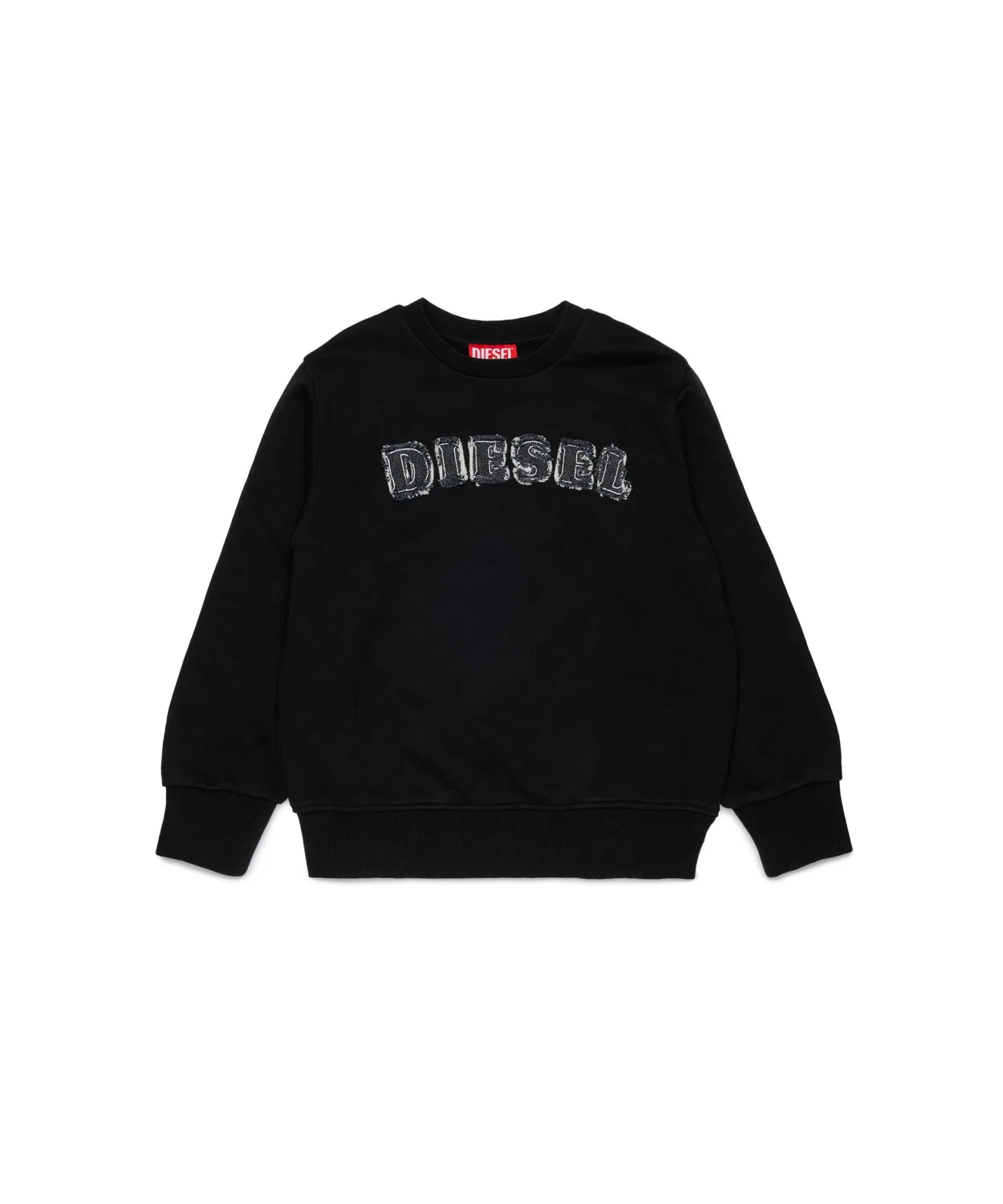 Детский пуловер-свитшот с длинным рукавомSJEANS OVER DIESEL, Black