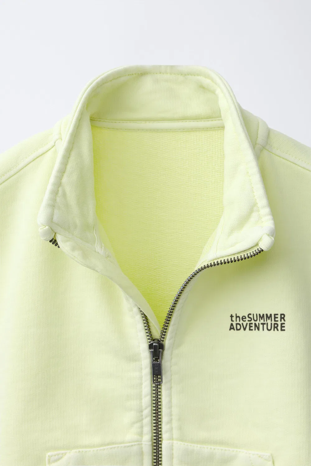 СВИТШОТ ЖИЛЕТ ZARA, Lime — фото 3