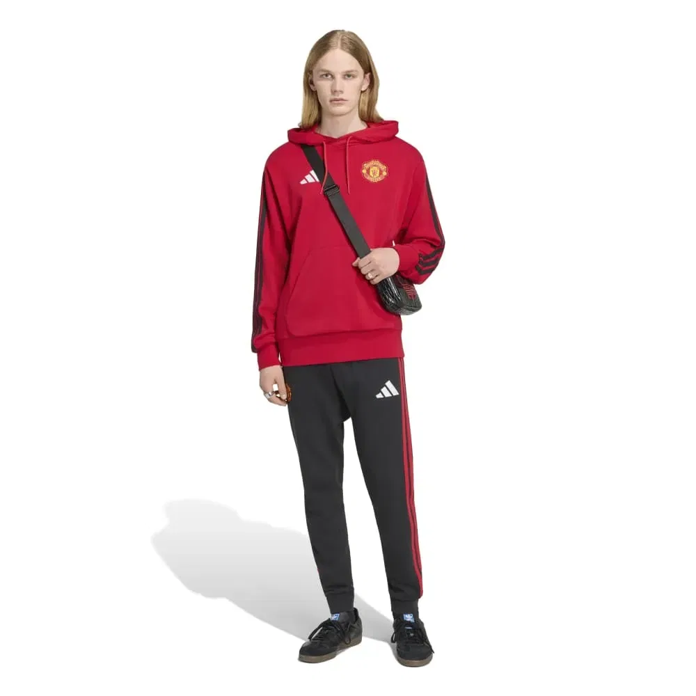 Мужской свитшот-худи с капюшоном Manchester United DNA Adidas, Red — фото 4