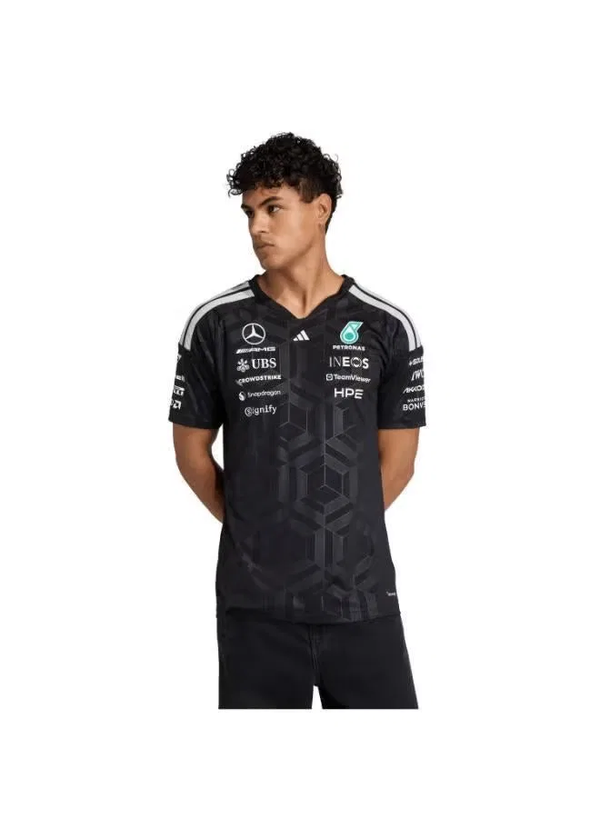 Джерси гоночное Mercedes-AMG Petronas Formula 1 Team Driver Adidas, черный