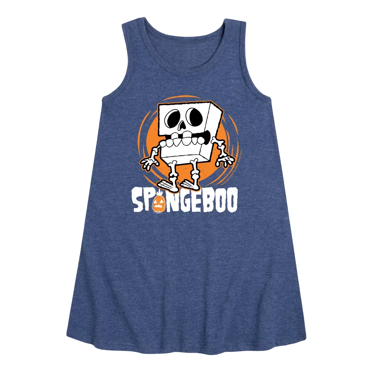 Детское платье без рукавов SpongeBob SquarePants Spongeboo, Heather Navy