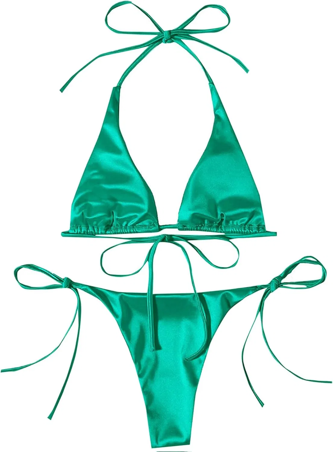 Женский бикини-комплект с push-up эффектом, Mint Green — фото 2
