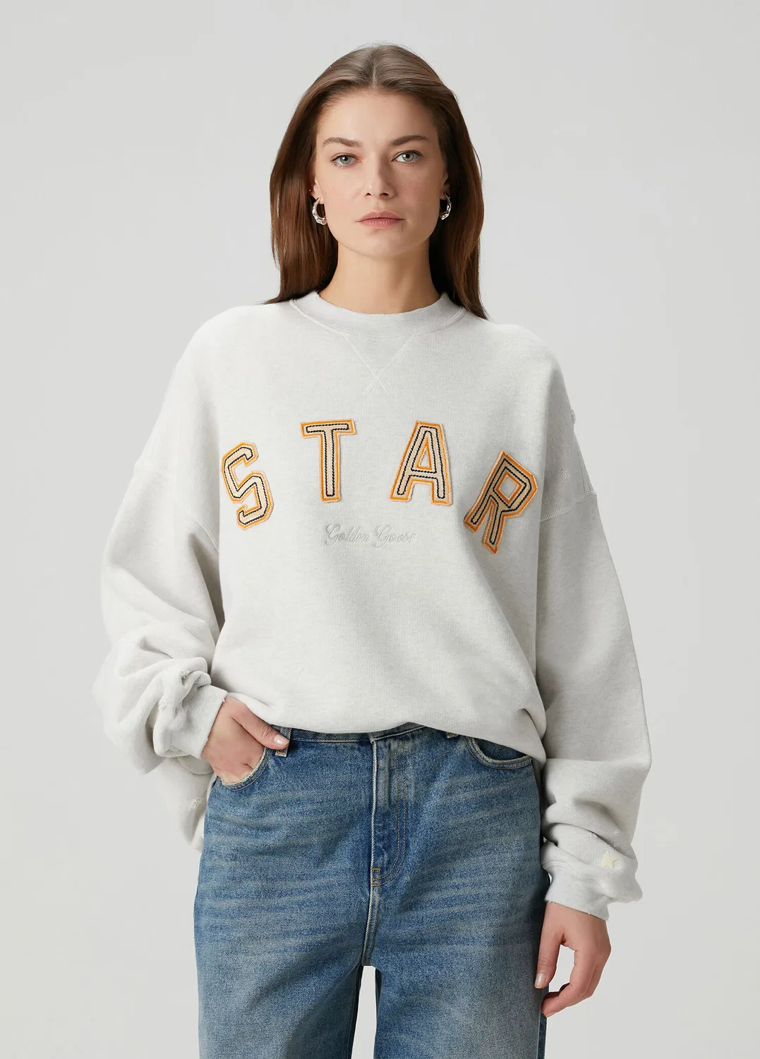 Свитшот Golden Goose Star, серый