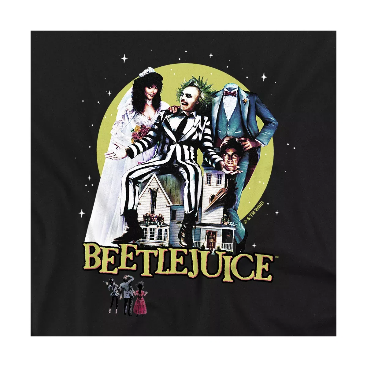 Детское боди с коротким рукавом Beetlejuice Poster Revisited, Beetlejuice, Black — фото 2