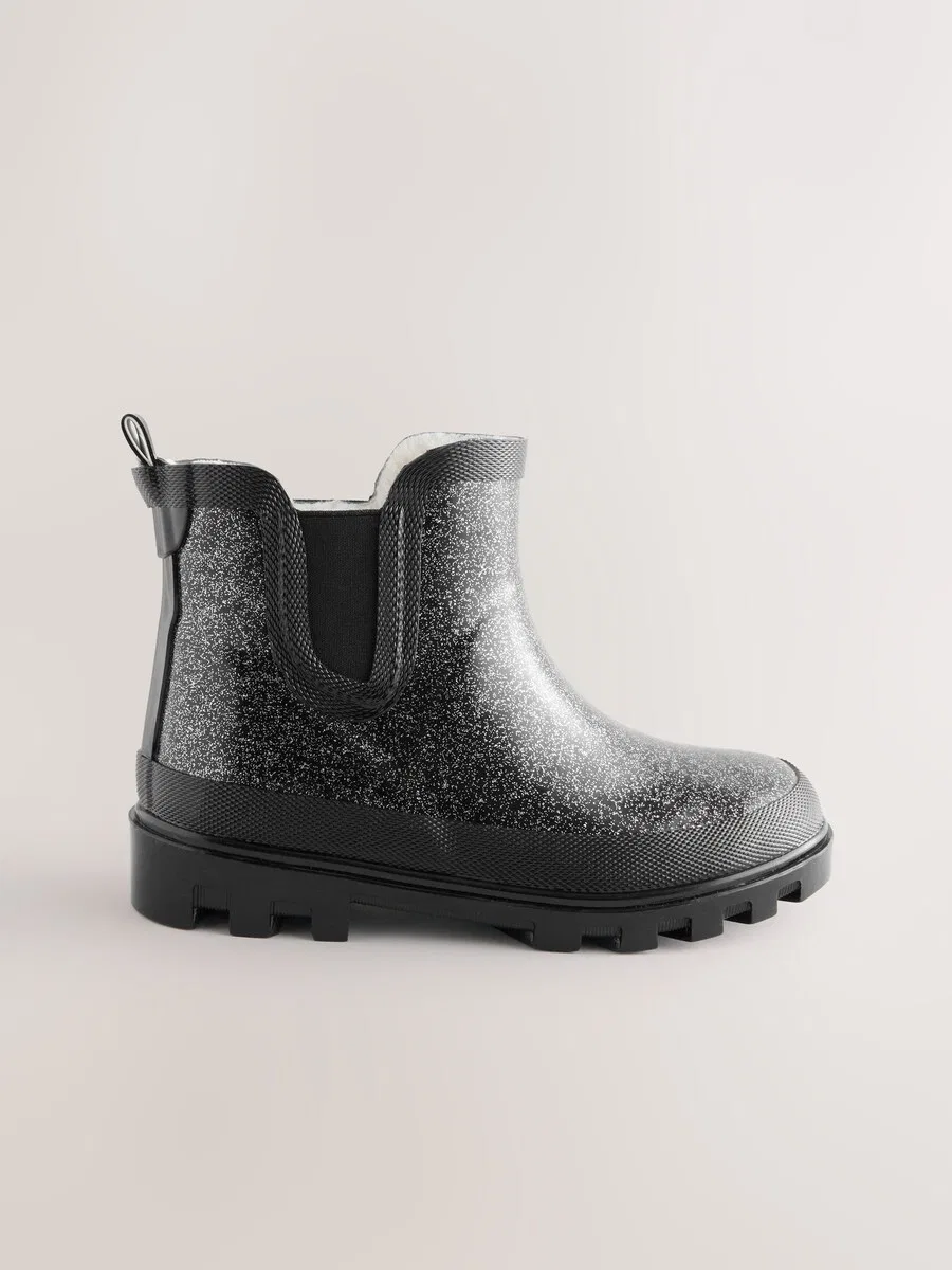 Резиновые сапоги Next Rubber Boots 'Wellies' черного цвета — фото 2