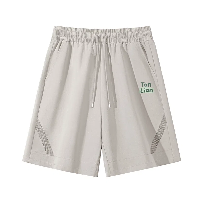 Детские унисекс шорты с принтом Tonlion, Olive Green — фото 3