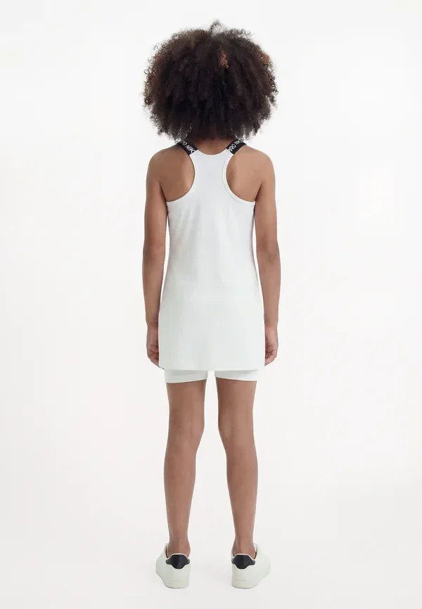 Платье спортивное Pro dry fit dress unisex, Nike Performance, White/Black, белый/черный — фото 3