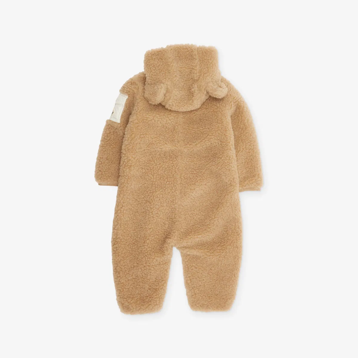 Комбинезон-комбинезон brand-patch для младенцев, 1-12 месяцев Moncler, коричневый — фото 3
