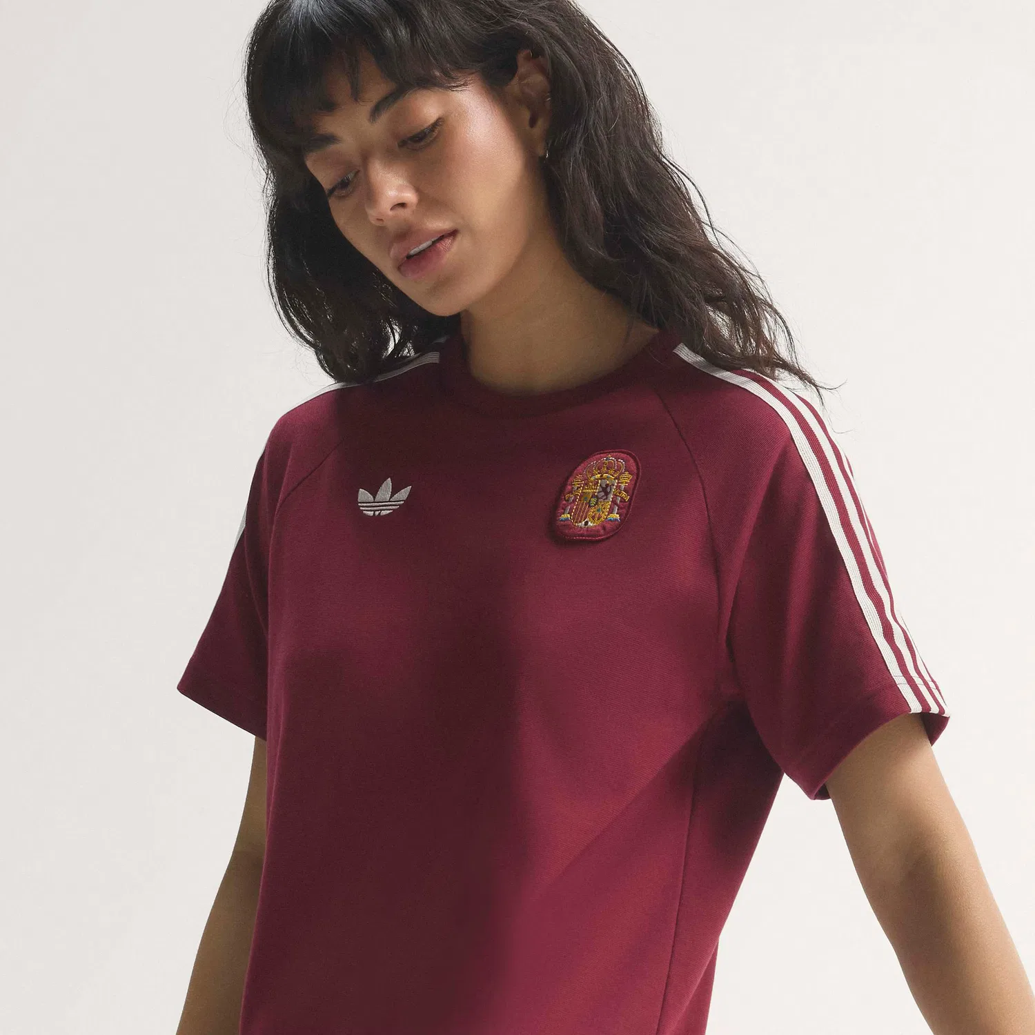 Спортивное платье Adidas Performance Spanien Originals красного и бордового цвета — фото 4