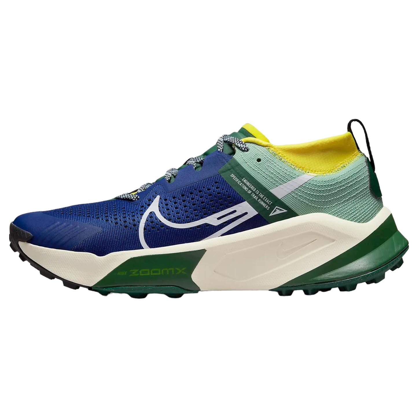 

Кроссовки Nike ZoomX Zegama, синий/желтый/зеленый