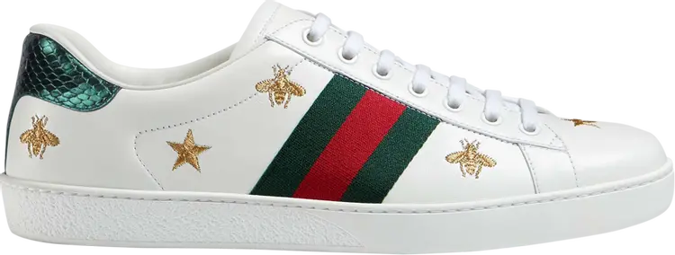 

Кроссовки Gucci Ace Embroidered Bees and Stars, белый