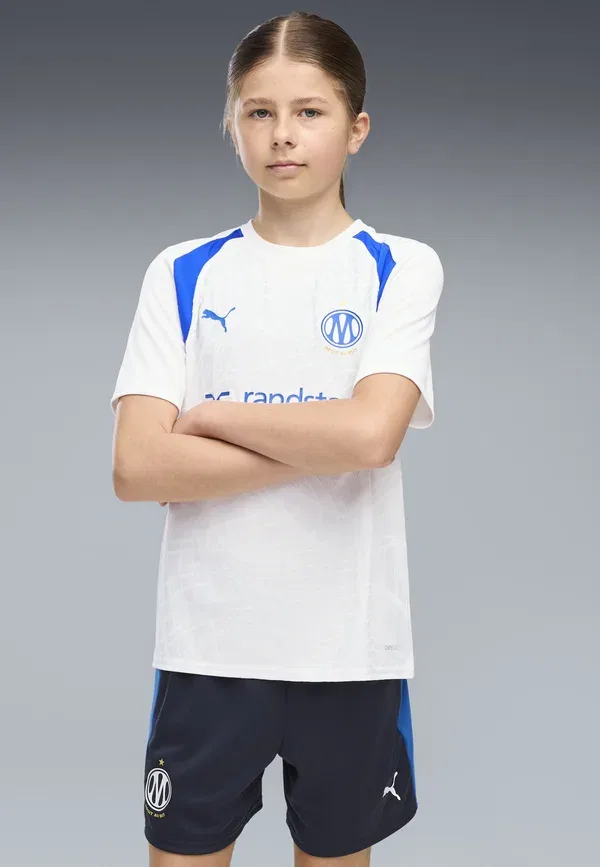 Футболка с влагоотводом Olympique de marseille trainingstrikot unisex Puma, White, Team Royal, белый — фото 2