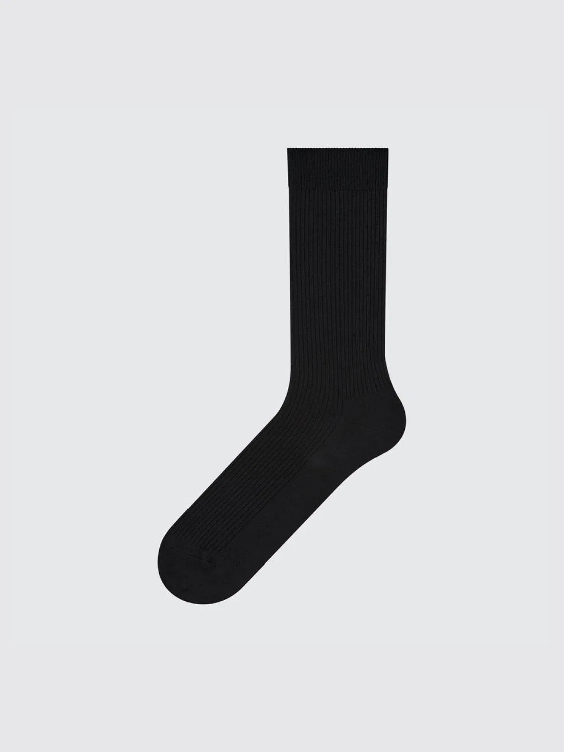 Носки однотонные спортивные длинные Uniqlo, черный