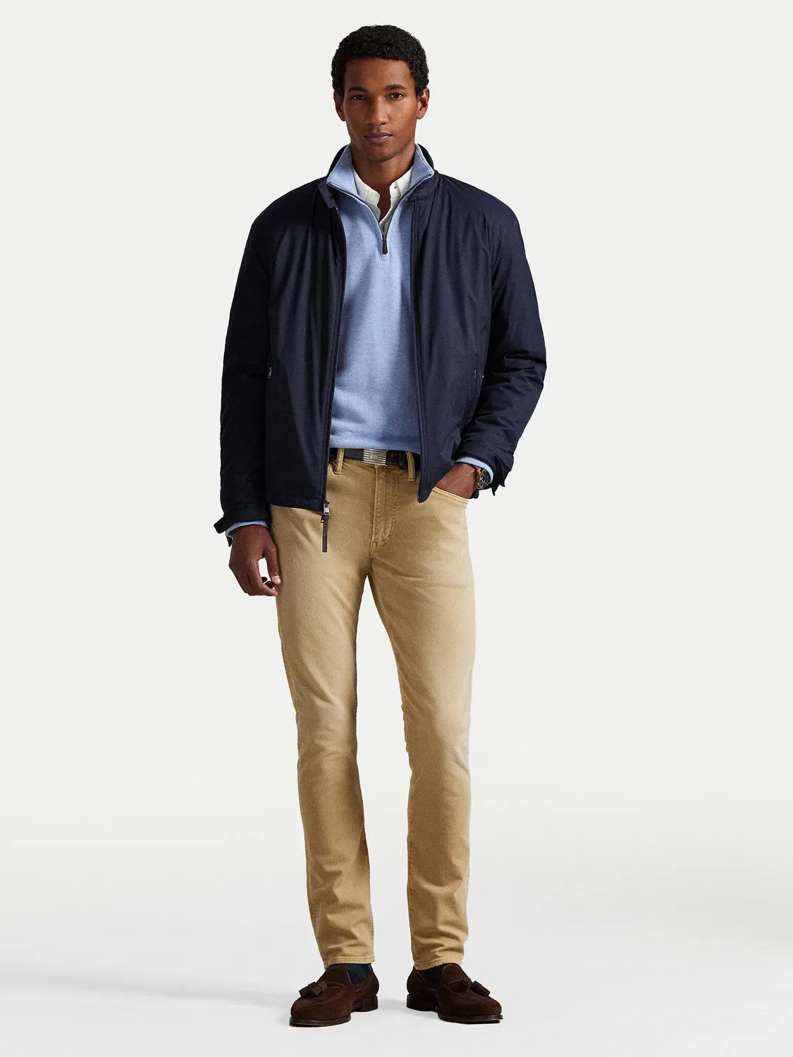 Мужская толстовка стандартного кроя Estate Polo Ralph Lauren, синий — фото 2