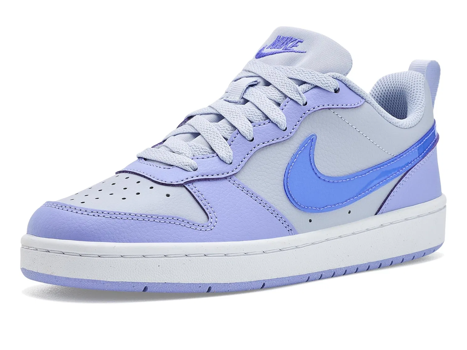 Кроссовки Court Borough Low (для больших детей) Nike Kids, Light Thistle/Lapis/Ghost/White — фото 2