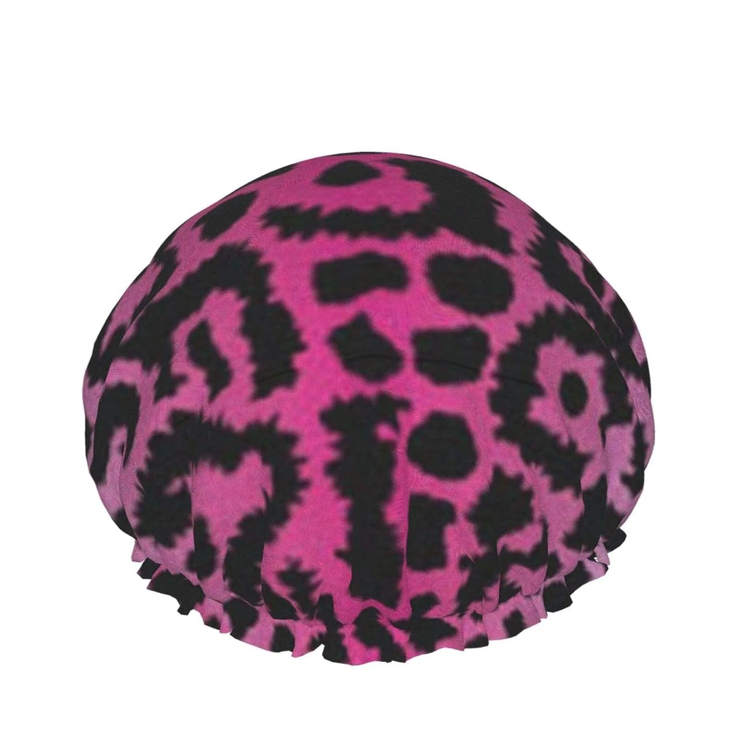 Шапочка для душа Ksodgun, двойная, водонепроницаемая, 27x11 см, Leopard Print