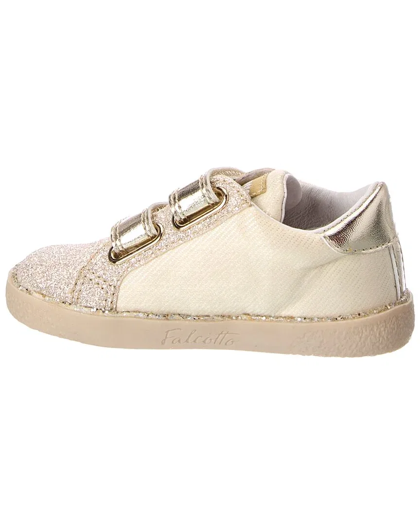 Детские кроссовки для девочек с блестящим декором Naturino Falcotto Alnoite 2 Glitter & Nylon, серый — фото 2