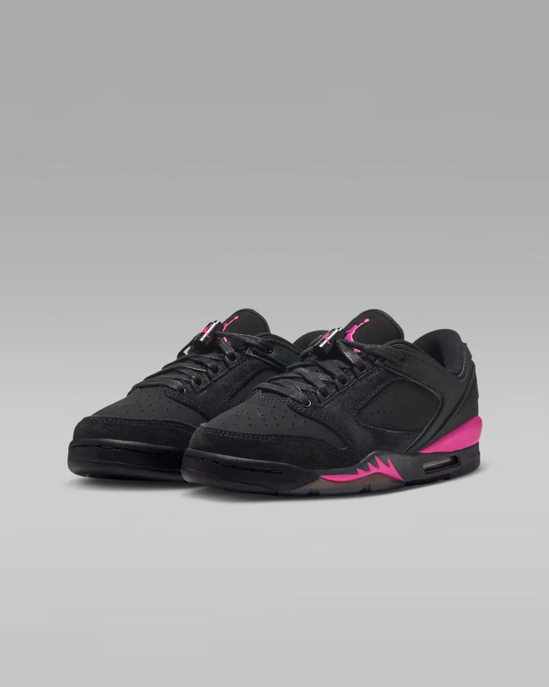 Кроссовки подростковые Nike Air Jordan Sixty Plus Low, черный/фуксия — фото 4
