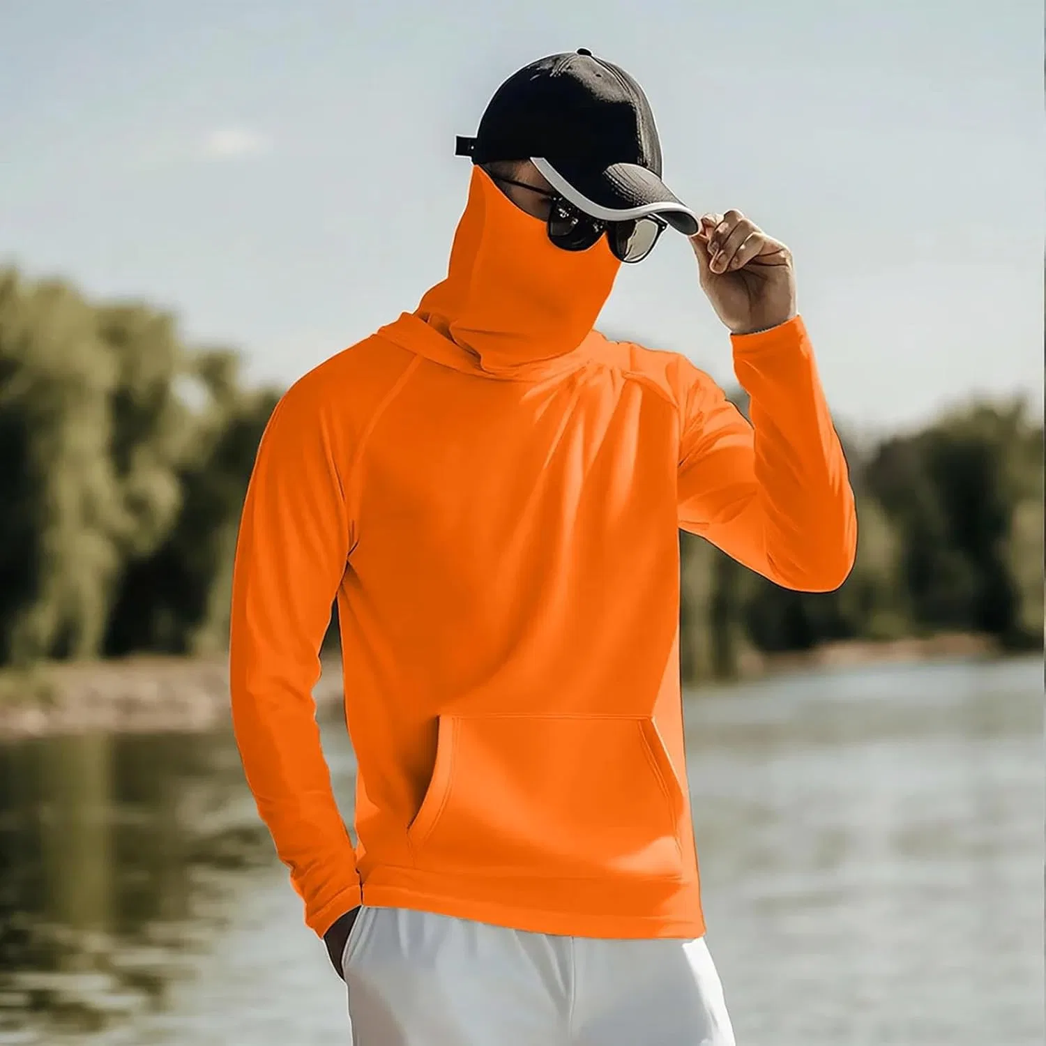 Мужская футболка с защитой от солнца UPF 50+, Orange — фото 3