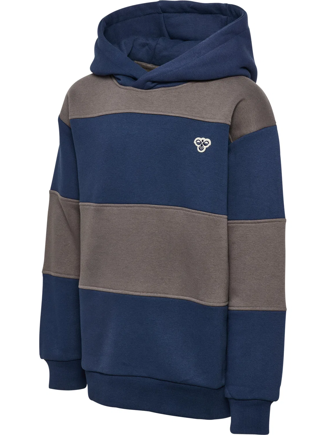 Детское худи свободного кроя Hmljr Loose Hummel, BLAU Navyblau Gletscherblau — фото 4