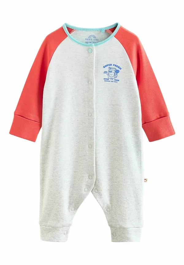 Комплект боди для сна из хлопка, 3 шт, Regular fit, Next, Multi Raglan — фото 2