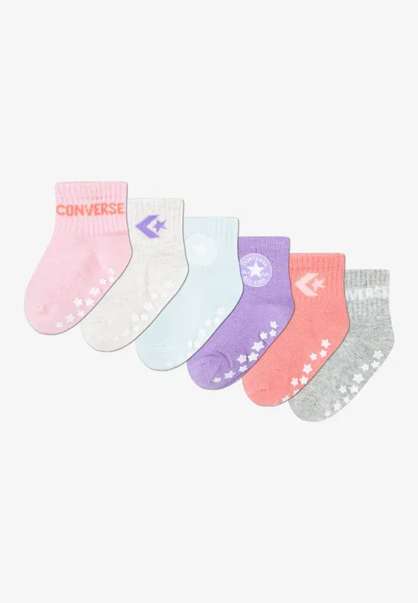 Носки Core Grip унисекс, комплект из 6 пар Converse, розовый
