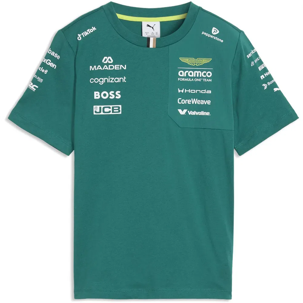 Футболка с коротким рукавом Puma x Aston Martin F1 Replica Puma, зеленый — фото 3
