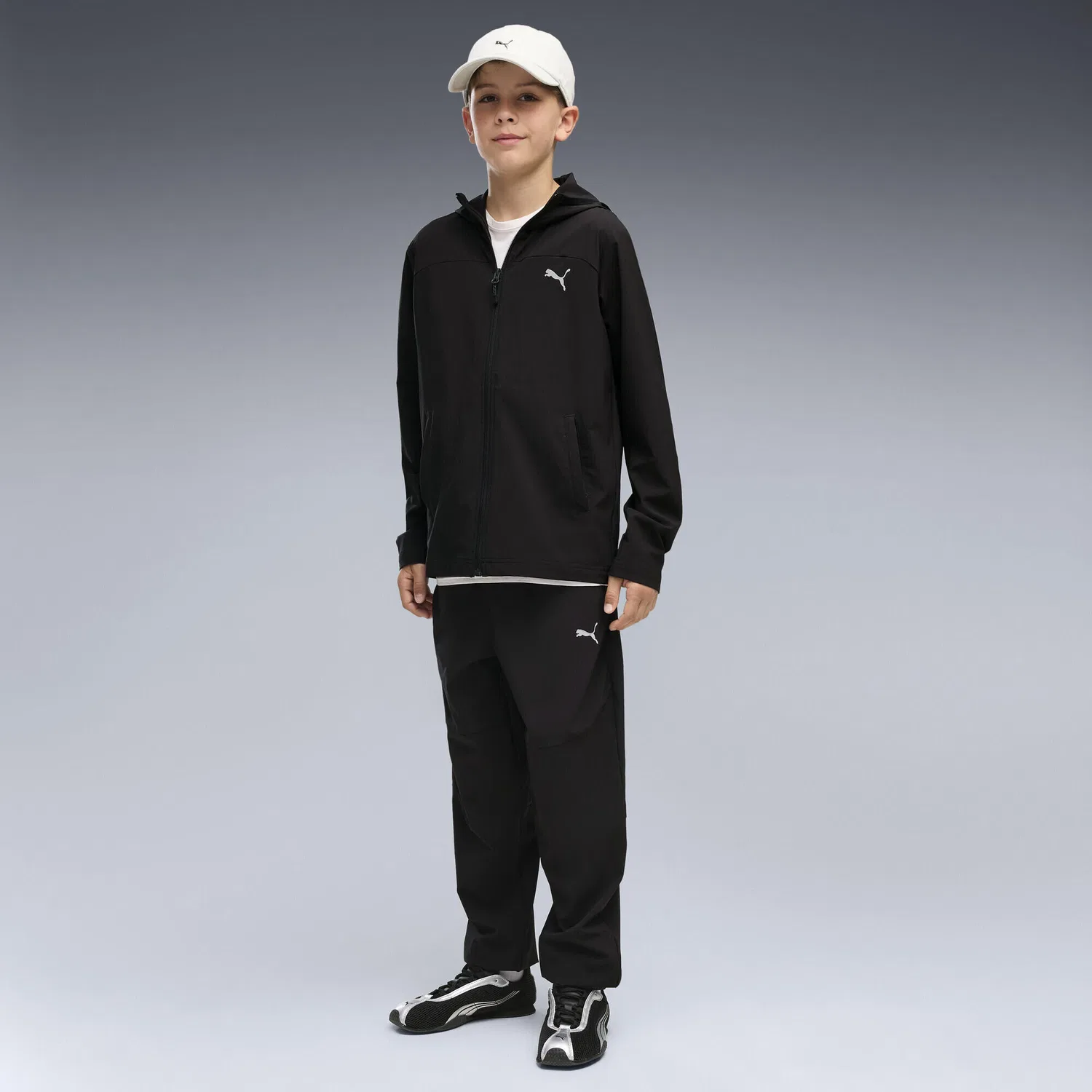 Детские спортивные брюки с 4-Way Stretch PUMATECH Puma, Schwarz — фото 2