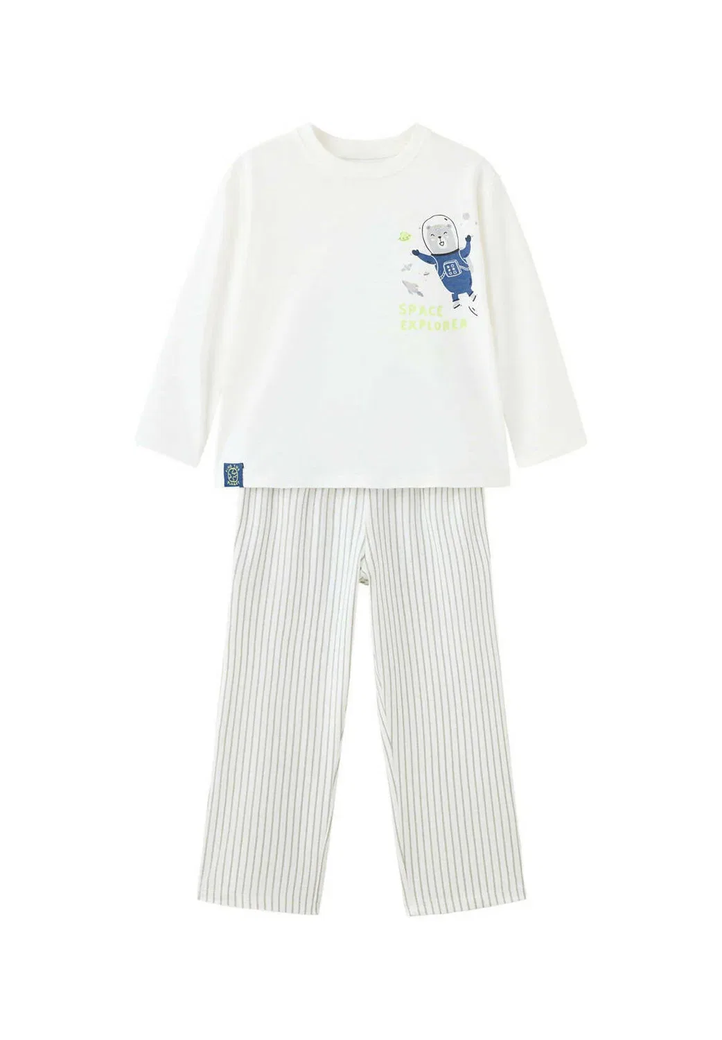 Детский пижамный комплект Mango Kids, White