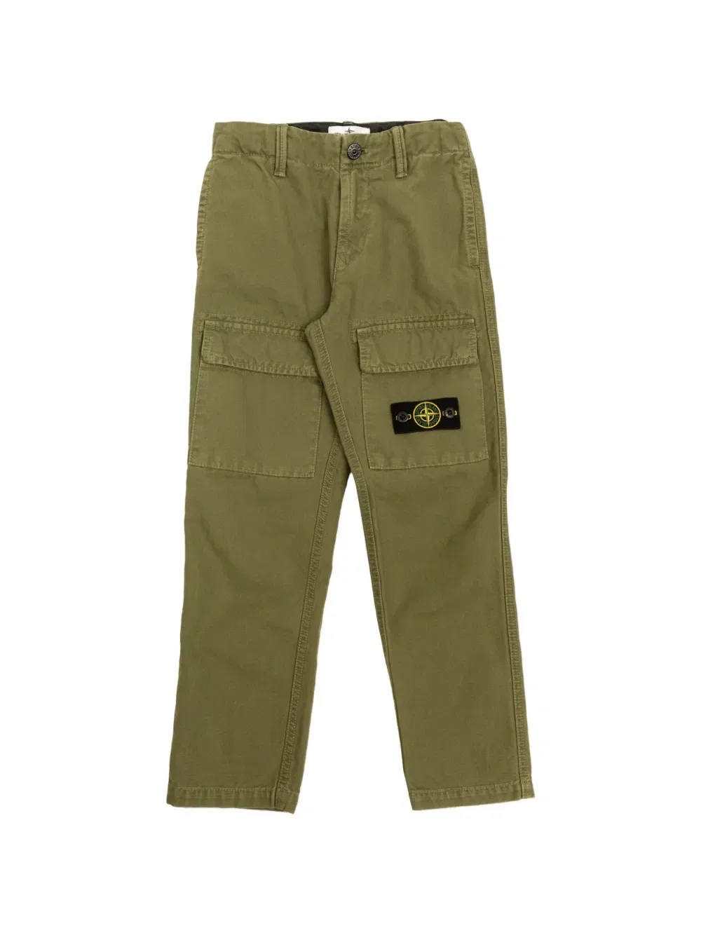 Карго-брюки с нашивкой в виде компаса Stone Island Junior, зеленый