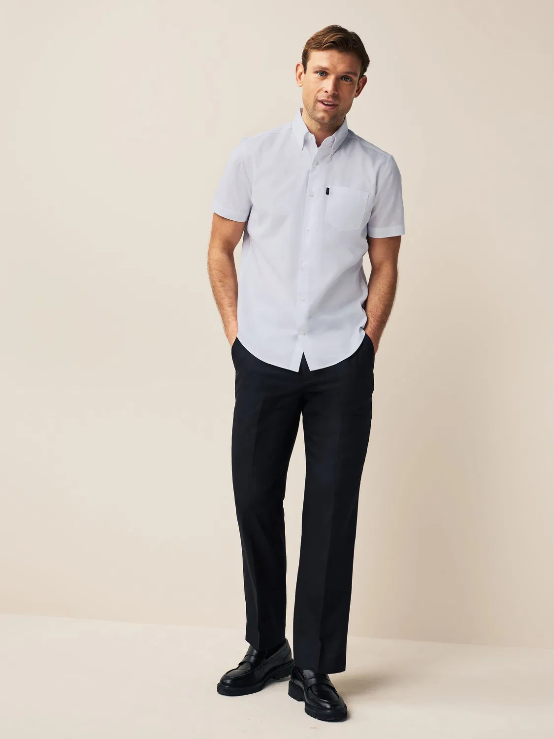 Рубашка оксфорд, Regular Fit, White Next — фото 2