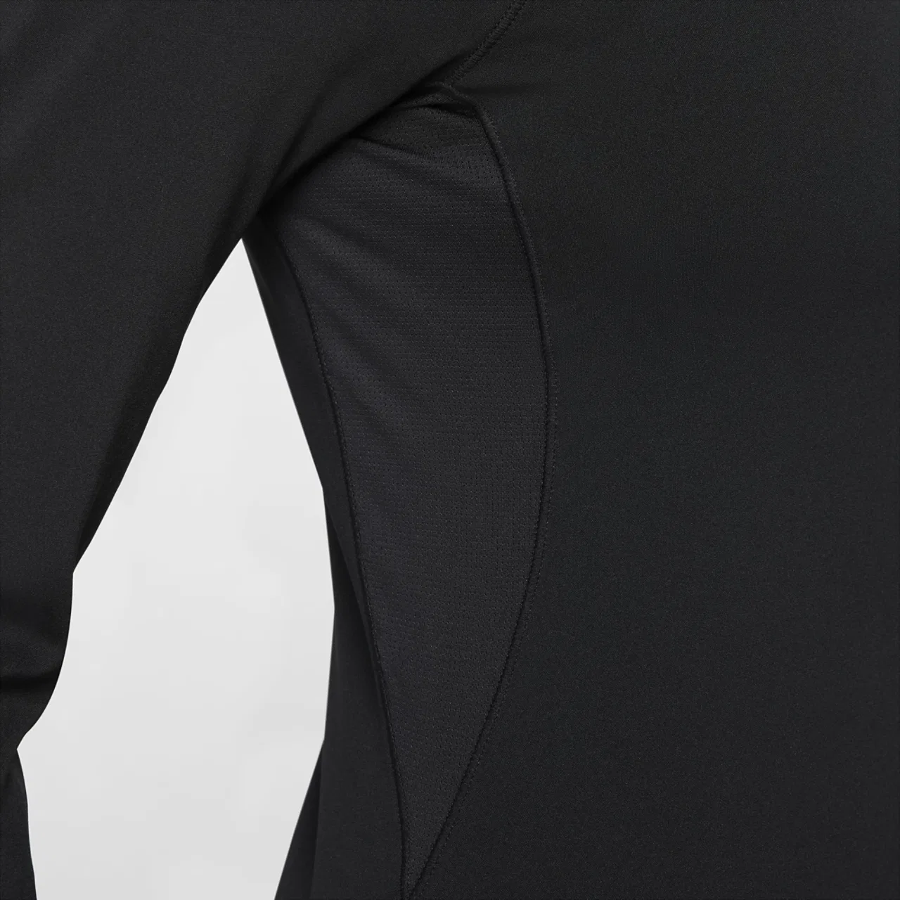 Женский лонгслив базовый с технологией Dri-FIT Nike Pro DF LS Baselayer, белый/черный — фото 4