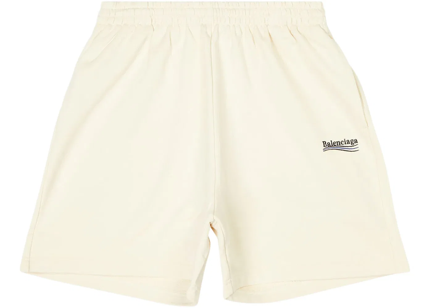Мужские шорты свободного кроя Political Campaign Balenciaga, Light Beige/Black/Blue
