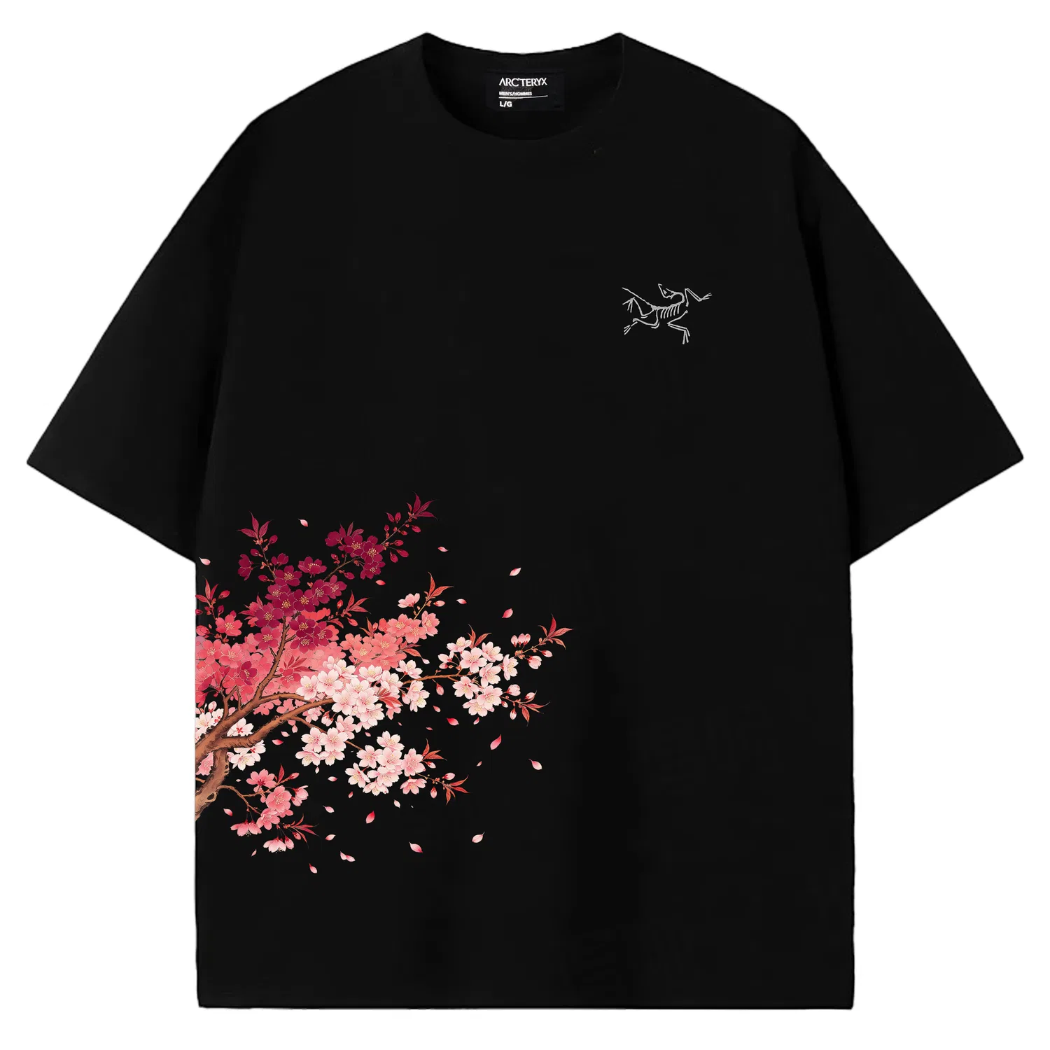 Футболка унисекс с круглым вырезом Black Arcteryx, Black