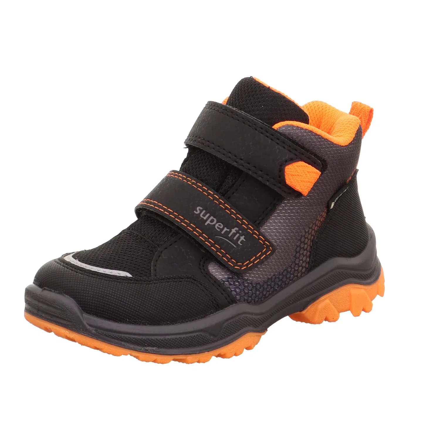 Детские кроссовки для мальчиков с мембраной Jupiter Leicht Gefütterte Gore-Tex Superfit, Schwarz Orange 0000