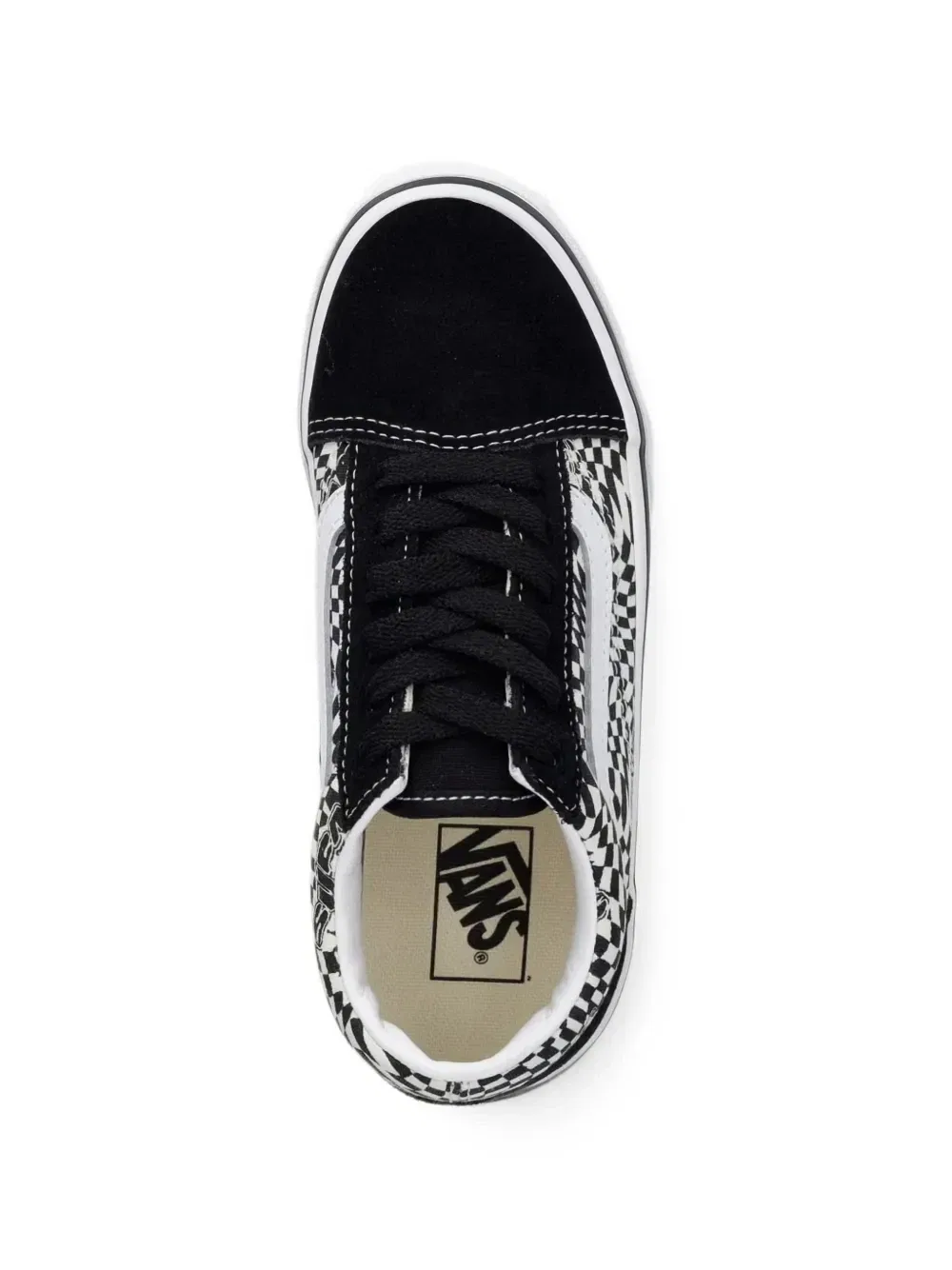 Клетчатые кеды Old Skool Vans Kids, черный — фото 4