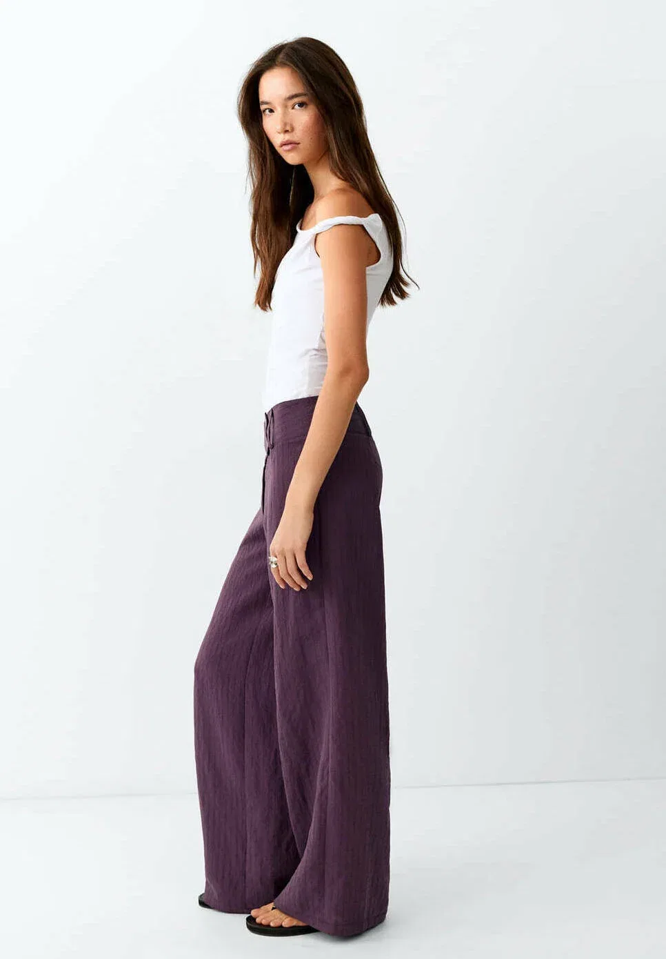 Подростковые брюки Mango Kids, Purple — фото 3