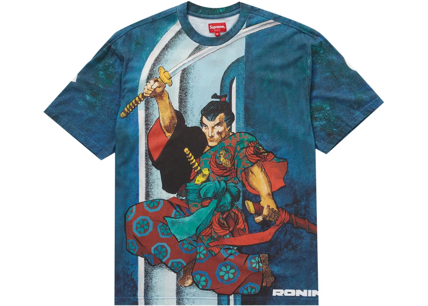 Мужская футболка с принтом Supreme Ronin Top, Multicolor