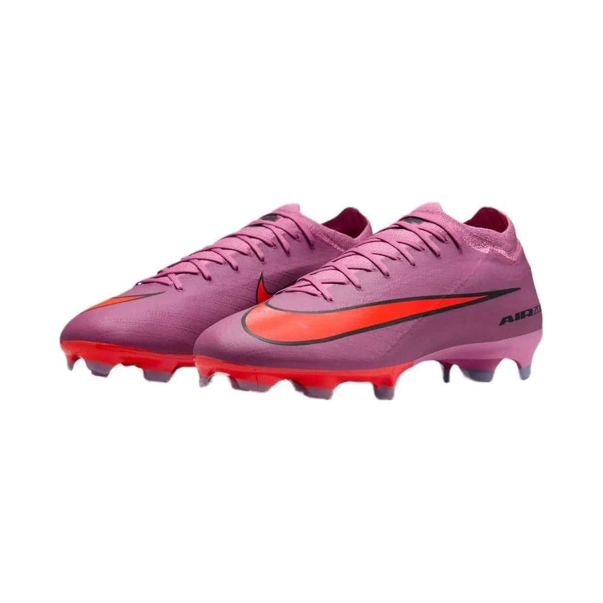 Детские бутсы для девочек с длинным рукавом NIKE Mercurial Vapor 16 PRO Fg Low-Top, Magic Flamingo Black Total Crimson — фото 2