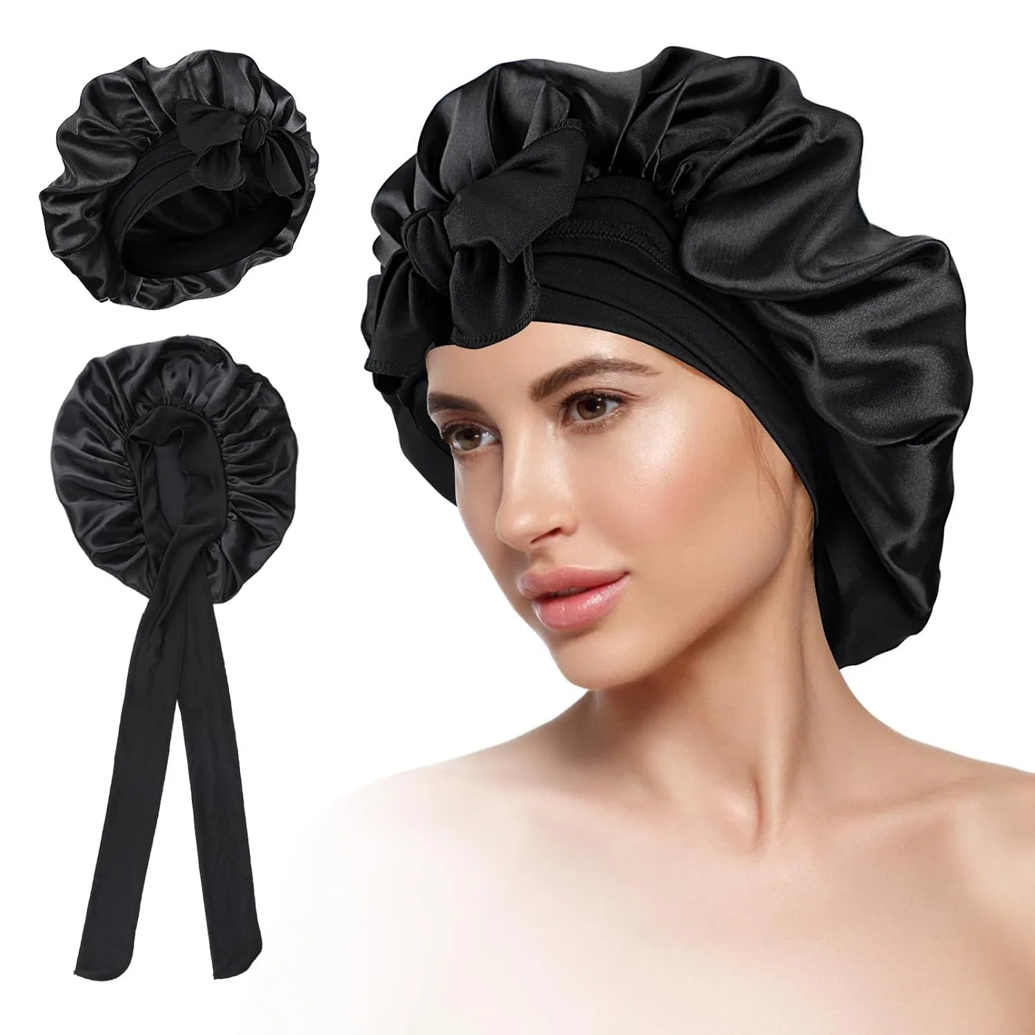 Шапочка для душа, Satin, Flaviao, Черный