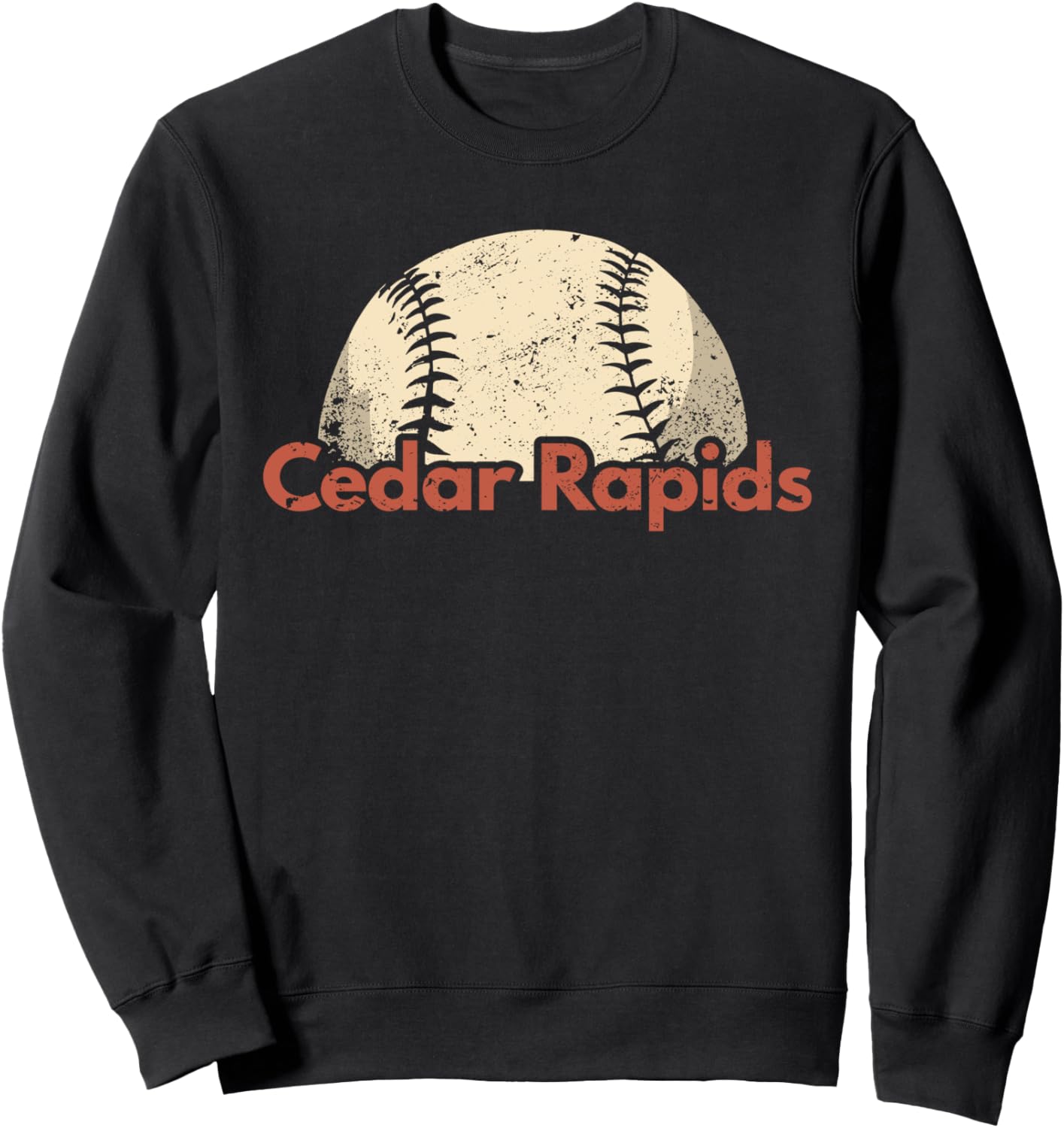 

Ретро-толстовка из Сидар-Рапидс, штат Айова Best Cedar Rapids Iowa Apparel, черный