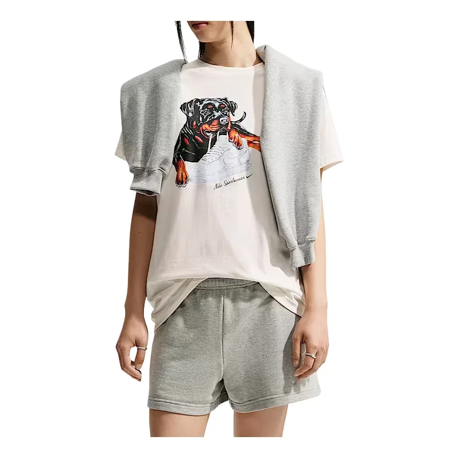 Женская футболка оверсайз Nike Sportswear Classic Sail, белый