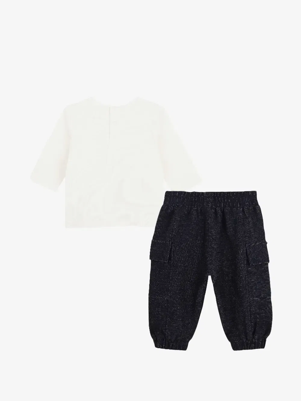 Комплект из топа и брюк с принтом Marc Jacobs Kids, белый — фото 2
