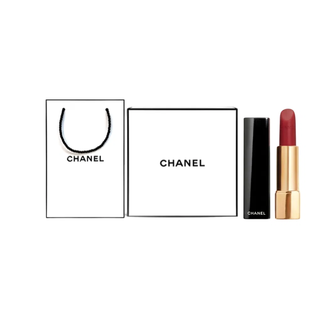 Женский набор косметики с помадой и ароматерапией Charm Collection Lipstick+Camellia, CHANEL, Black