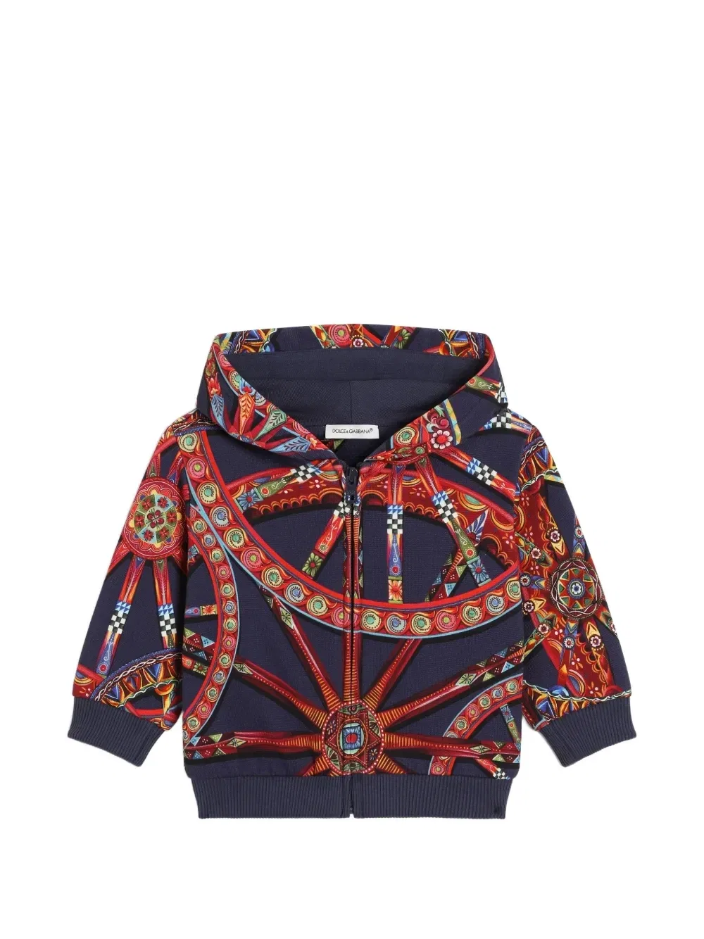 Толстовка с принтом Carretto Dolce & Gabbana Kids, синий