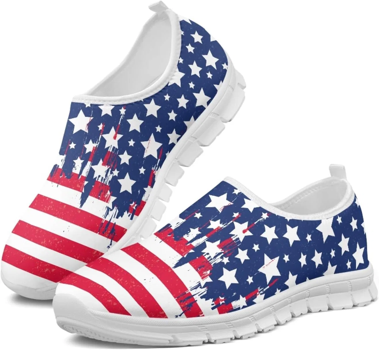 Детские кроссовки для девочек с принтом Coloranimal, Usa Flag