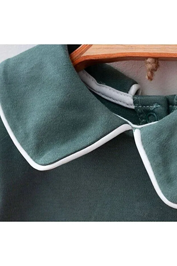 Детский комбинезон для новорожденных с принтом Minytrendy, Khaki — фото 3