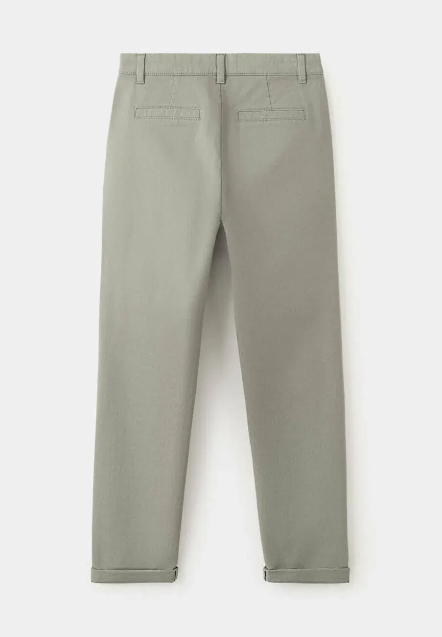 Детский - чиносы Mango Kids, Khaki — фото 2