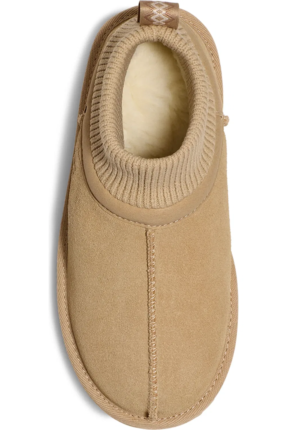 Детские слипоны мини-ботинки на плоской подошве Classic Ultra Stretch Mini Boot UGG, Mustard Seed — фото 4
